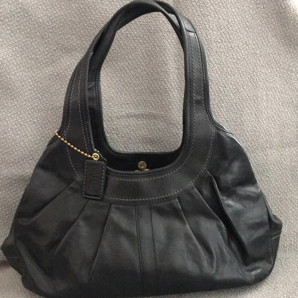 Coach Vintage-Black Leather Purse NO-EO-86912248